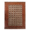 Persian Carpet with Wool Hand-Knotted Genuine Torkaman
