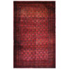 Persian Carpet with Wool Hand-Knotted in Sirjan Geometric Burgundy