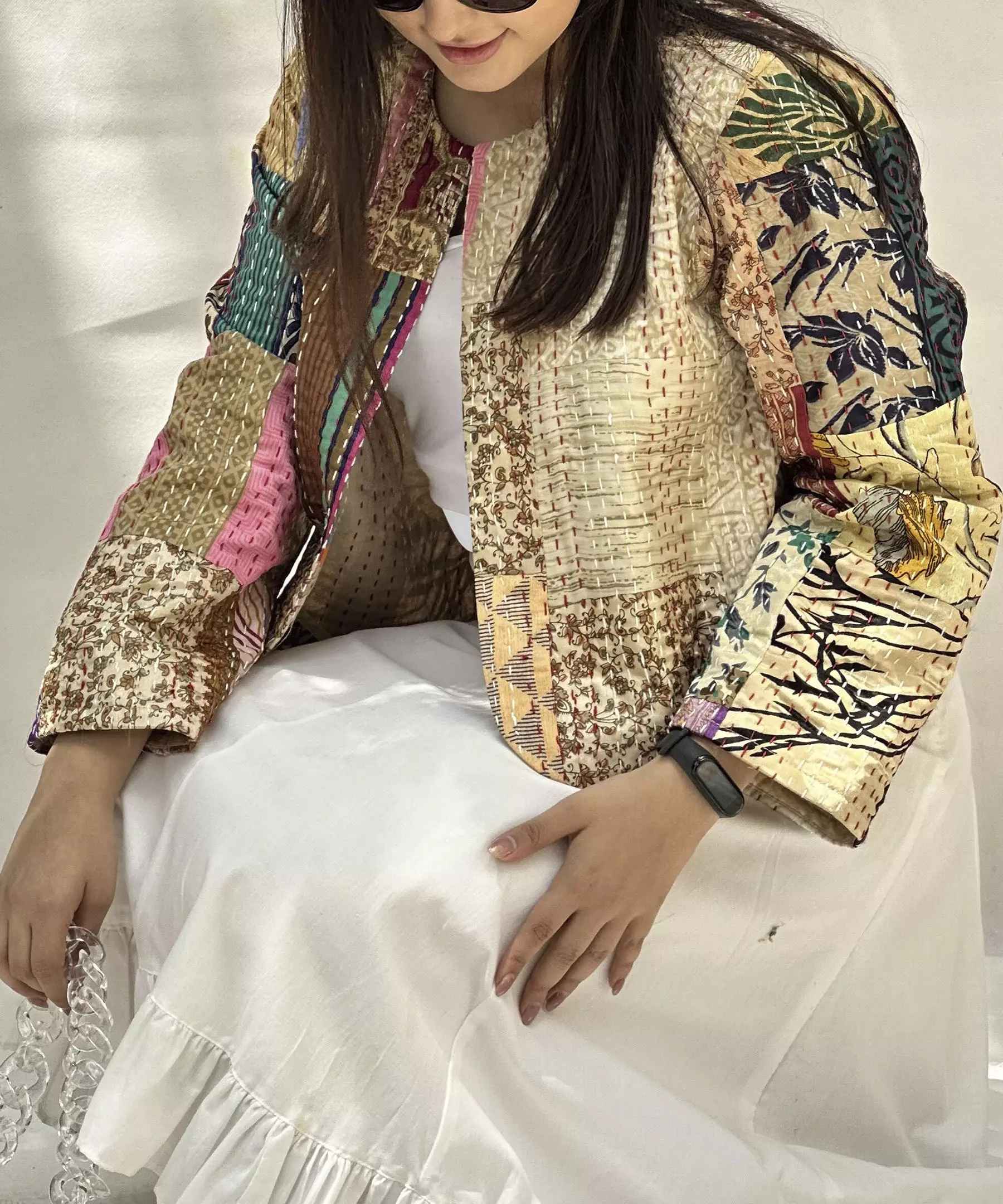 Persian Embroidered Short Manto for Women