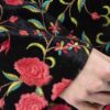 Persian Embroidered Women's Manto with Floral Design