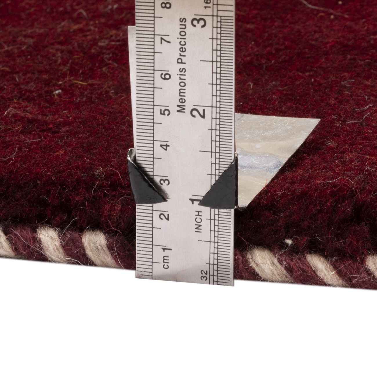 Authentic Persian Gabbeh Wool Rug Handwoven in Fars