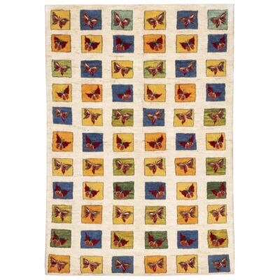 Genuine Persian Gabbeh Wool Rug Handwoven in Fars