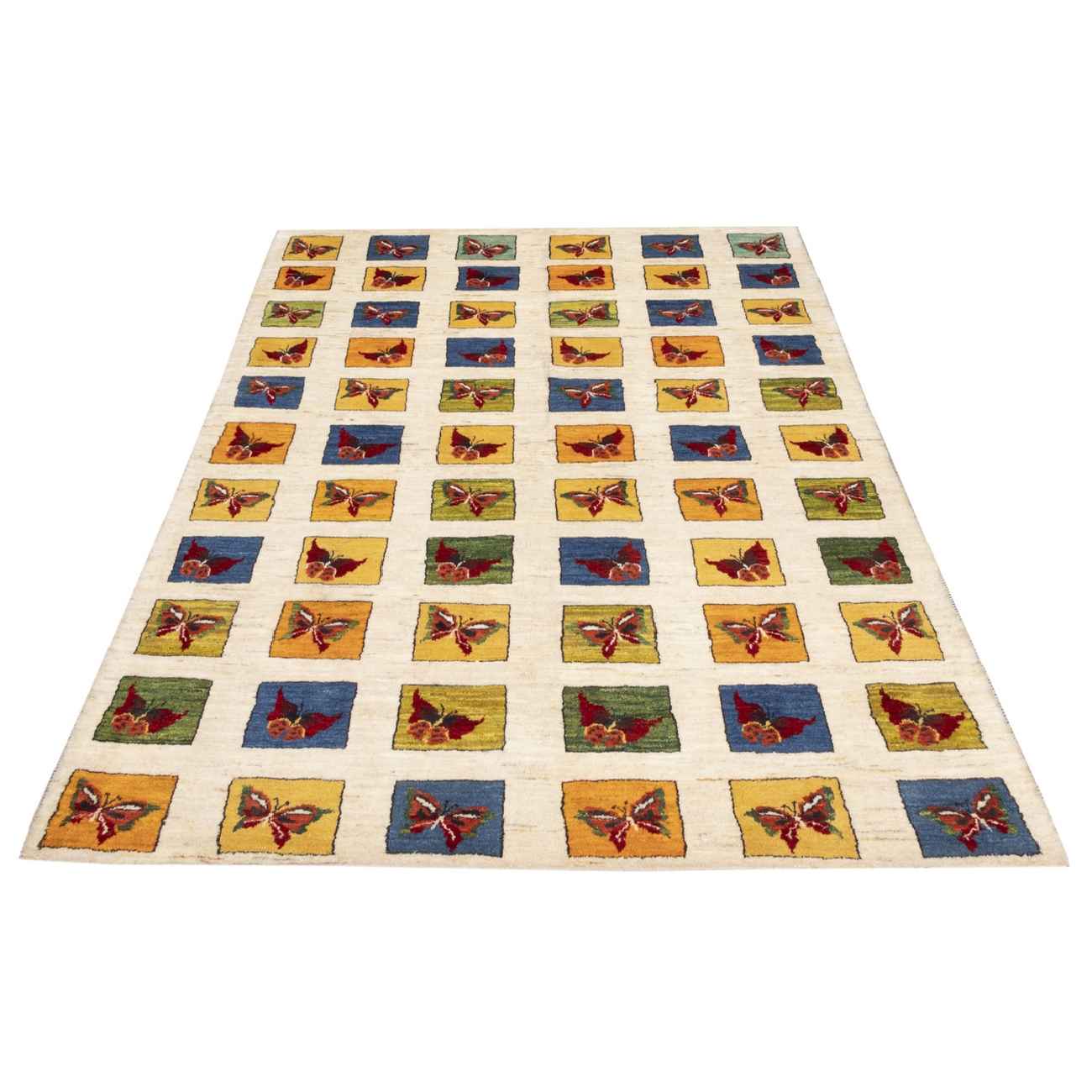 Genuine Persian Gabbeh Wool Rug Handwoven in Fars