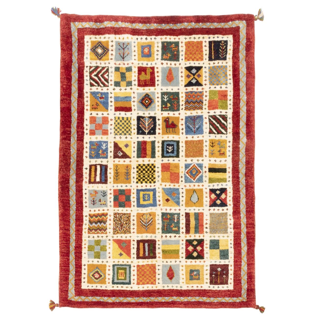 Persian Gabbeh Wool Rug Handwoven in Fars Kashkuli