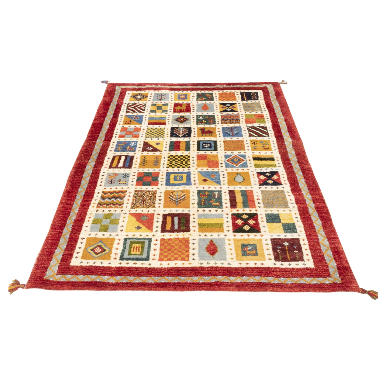 Persian Gabbeh Wool Rug Handwoven in Fars Kashkuli