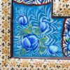Persian Wooden Mirror Frame – Khatamkari Peacock & Floral Motifs