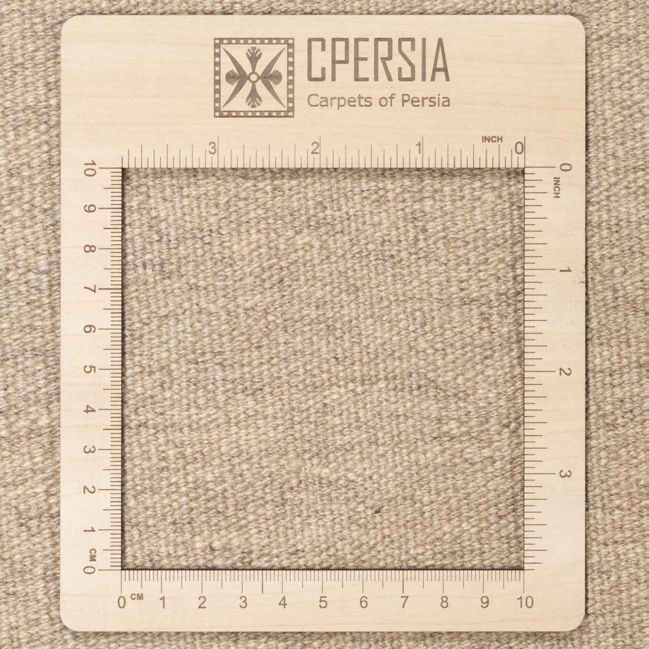 Persian Wool Kilim Rug Handwoven in Fars Checkered Brown