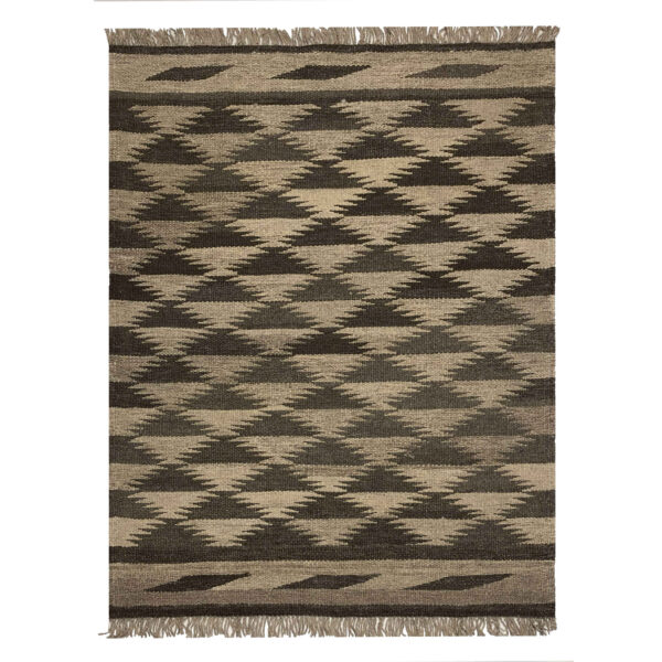 Persian Wool Kilim Rug Handwoven in Shiraz Brown