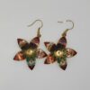 Copper Dangle Earrings Enameled for Women Indian