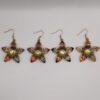 Copper Dangle Earrings Enameled for Women Indian