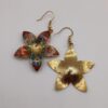 Copper Dangle Earrings Enameled for Women Indian