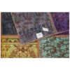 Vintage Persian Hand-Knotted Patchwork Carpet Checkered