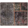 Vintage Persian Hand-Knotted Patchwork Carpet Geometric