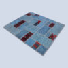 Persian Hand-Knotted Patchwork Carpet Geometric Blue