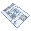 Persian Hand-Knotted Patchwork Carpet Light Blue
