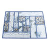 Persian Hand-Knotted Patchwork Carpet Light Blue
