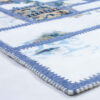Persian Hand-Knotted Patchwork Carpet Light Blue