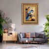 Hand-Knotted Persian Pictorial Rug from Tabriz Depicting Bird & Flowers