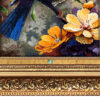 Hand-Knotted Persian Pictorial Rug from Tabriz Depicting Bird & Flowers