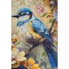 Hand-Knotted Persian Pictorial Rug from Tabriz Depicting Bird & Flowers
