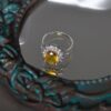 Yellow Citrine Silver Ring for Women Samin