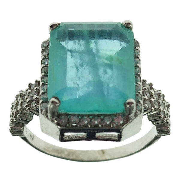 Blue Citrine Silver Ring for Women