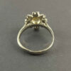 Yellow Citrine Silver Ring for Women Flower