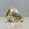 Persian Yellow Citrine Silver Ring for Men Aref