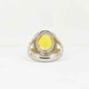 Persian Yellow Citrine Silver Ring for Men Afsoon