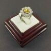 Yellow Citrine Silver Ring for Women Akhtar