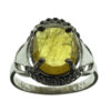 Yellow Citrine Silver Ring for Women Farideh