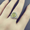 Yellow Citrine Silver Ring for Women Farideh