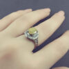 Yellow Citrine Silver Ring for Women Pareevash