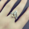 Yellow Citrine Silver Ring for Women