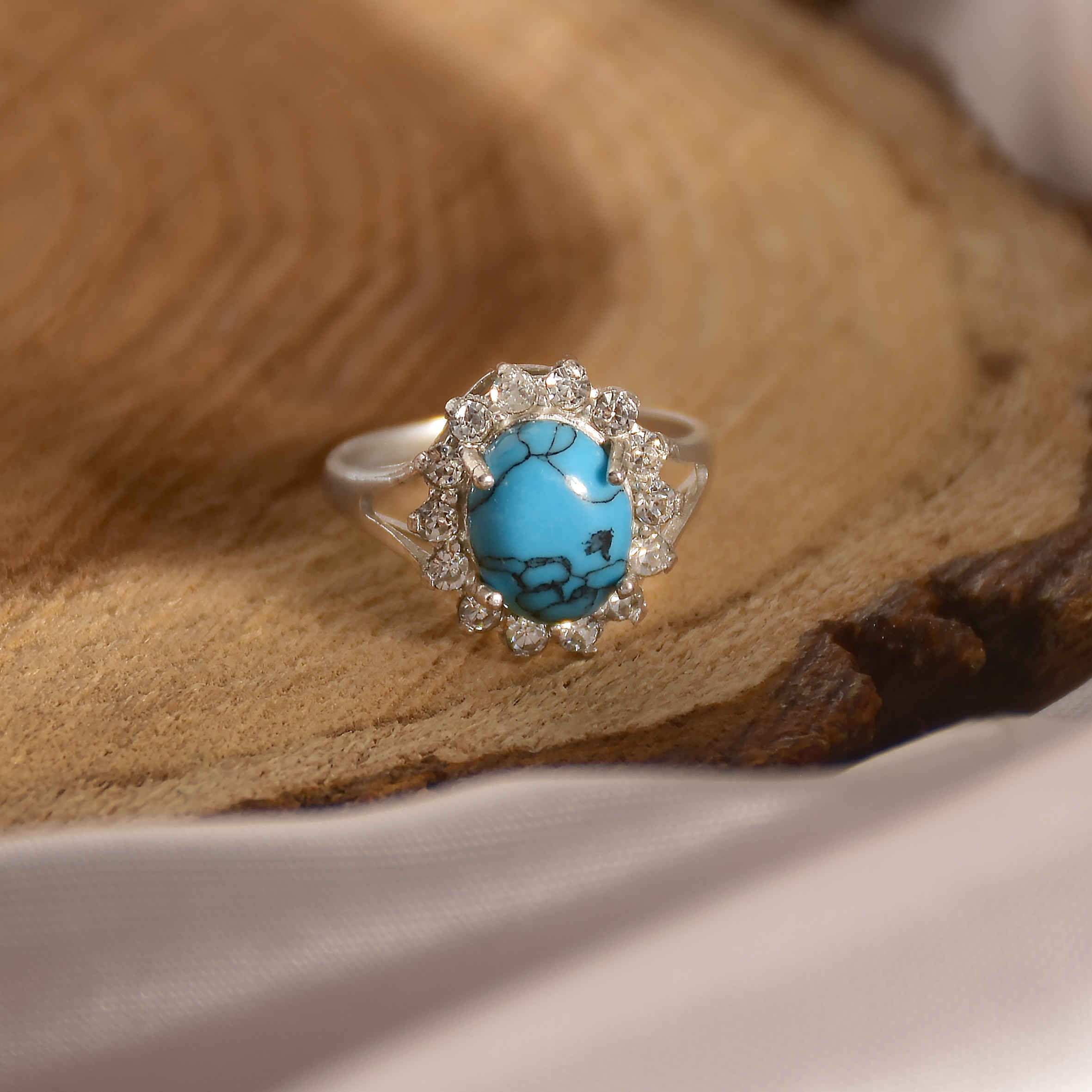 Artisan Turquoise Silver Ring for Women