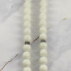 Islamic Agate Rosary Crafted with 33 Prayer Beads Tasbih White