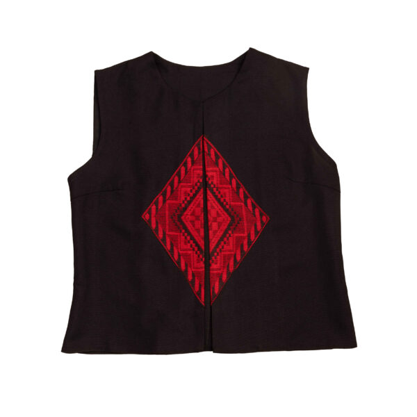 Embroidered Vest for Women with Balochi Design