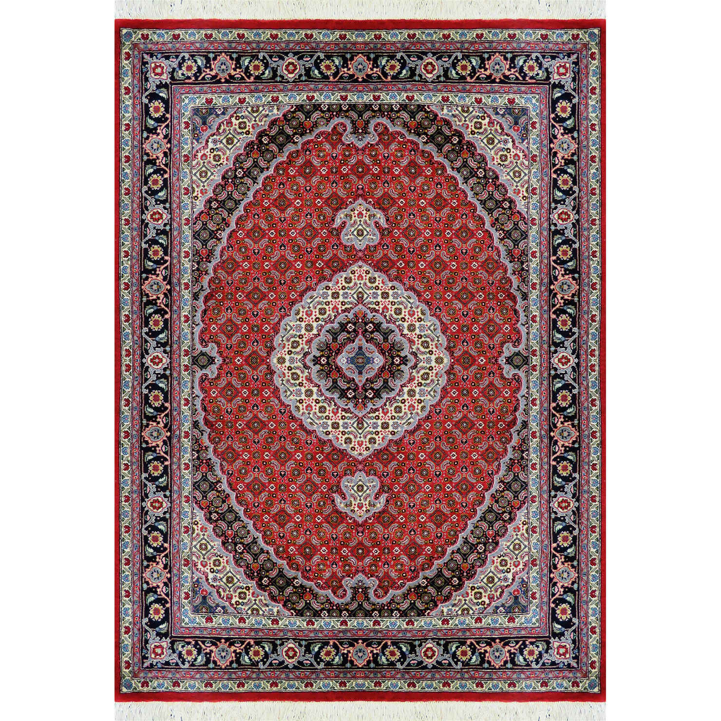 Persian Wool Carpet Genuine Hand-Knotted in Khoy Riz Mahi