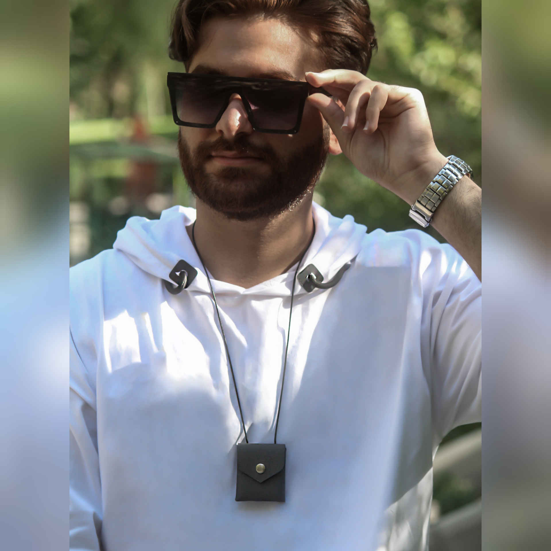 Taweez Neck Pouch – Real Leather Amulet – Asrin