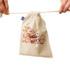 Drawstring Cotton Storage Bag - Eco-Friendly and Reusable Linen