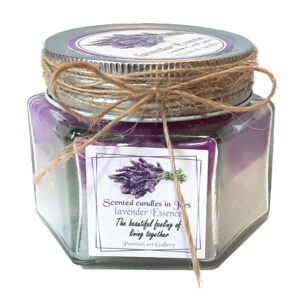 Scented Candle Jar Lavender Scent