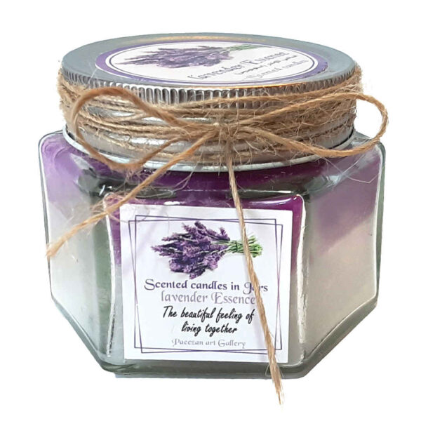 Scented Candle Jar for Gift and Decoration Lavender Scent