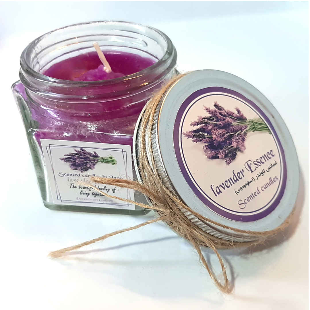Scented Candle Jar for Gift and Decoration Lavender Scent