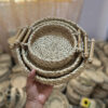 Set of 3 Handwoven Basket with Bamboo Handle