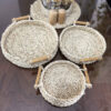 Set of 3 Handwoven Basket with Bamboo Handle