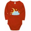 Set of 5 Lap Shoulder Baby Bodysuit Long Sleeve