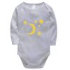 Set of 5 Lap Shoulder Baby Bodysuit Long Sleeve