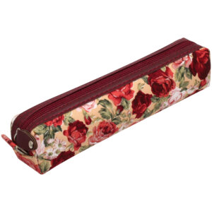 Pencil Case Floral Design with Zipper