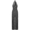 Striped Jumpsuit with wide Leg for Women