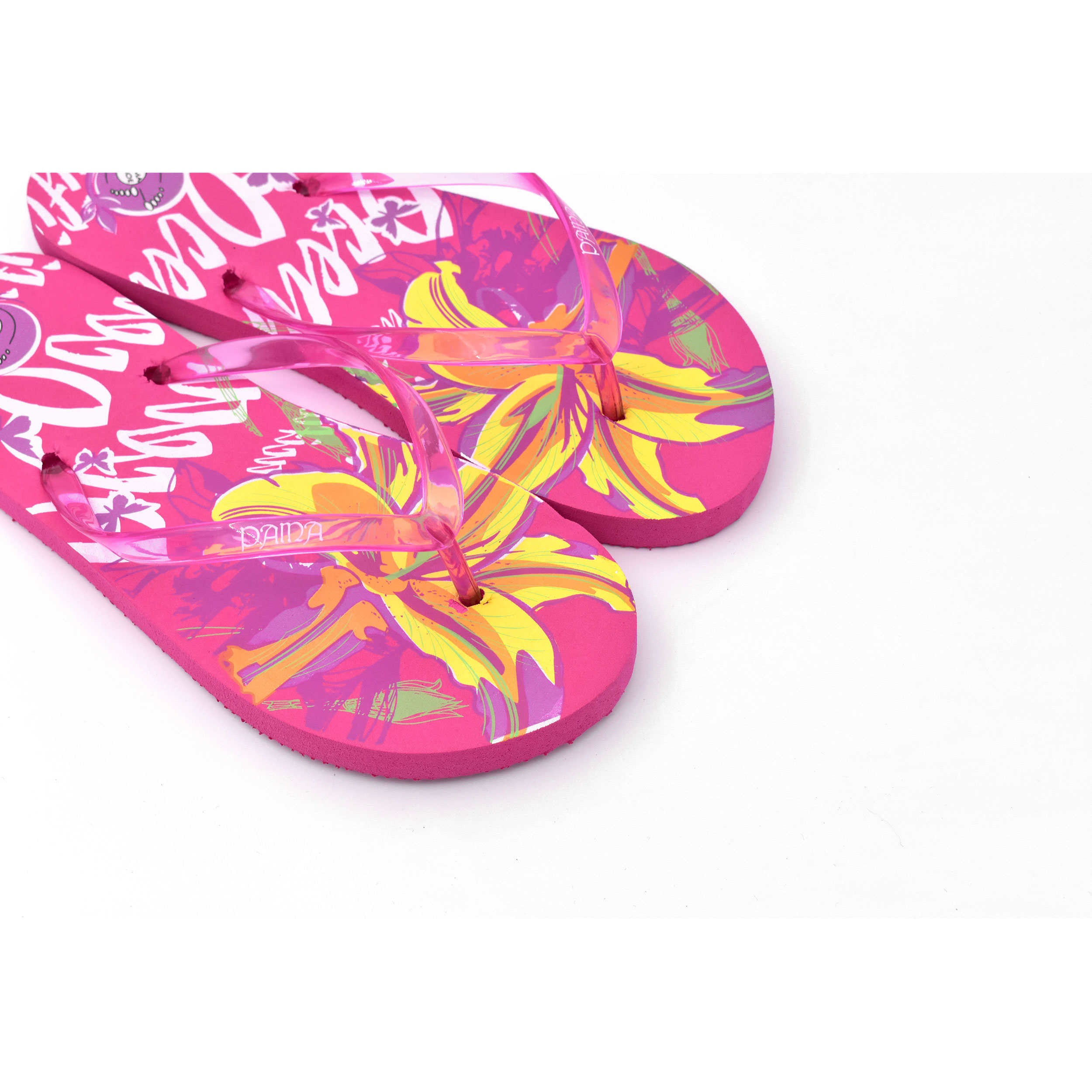 Flip Flop Fuzzy Thong Slippers for Women Pink